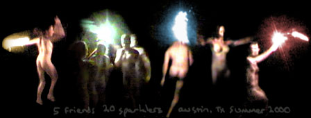 sparklers, austin, 2000